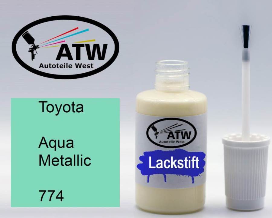 Toyota, Aqua Metallic, 774: 20ml Lackstift, von ATW Autoteile West.